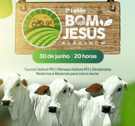 Bom Jesus Agroshow confirma primeiro leilão da feira, impulsionando a agropecuária na região