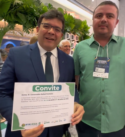 Governador Rafael Fonteles confirma participação na Bom Jesus Agroshow