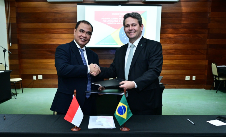 Brasil firma protocolos para expansão das exportações agropecuárias com a Indonésia