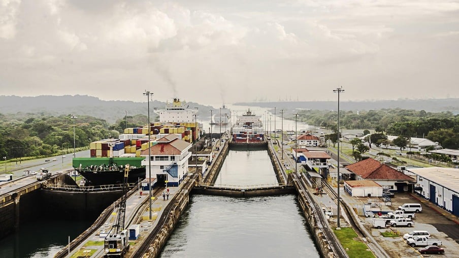 Seca no Canal do Panamá pode prejudicar agronegócio, mas beneficiar exportações brasileiras