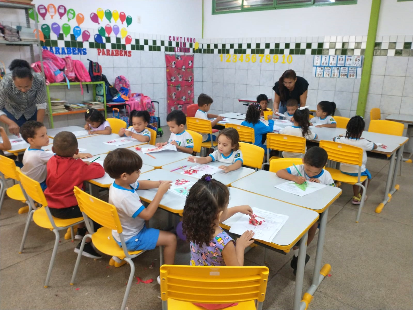 CMEI Parque São Joao promove atividade para desenvolver Coordenação motora das crianças