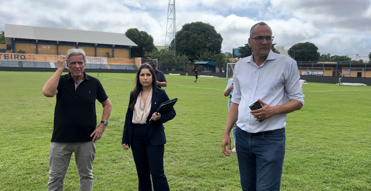 SEMEL recebe visita da confederação Brasileira de Futebol (CBF) no estádio municipal Lindolfo Monteiro