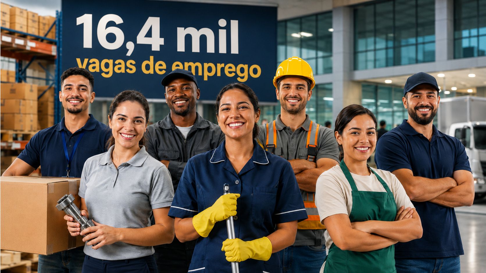 São Paulo oferece 16.381 vagas de emprego nos PATs, principalmente nas áreas de logística, produção, limpeza e atendimento - Foto: Click Petróleo e Gás / Reprodução.