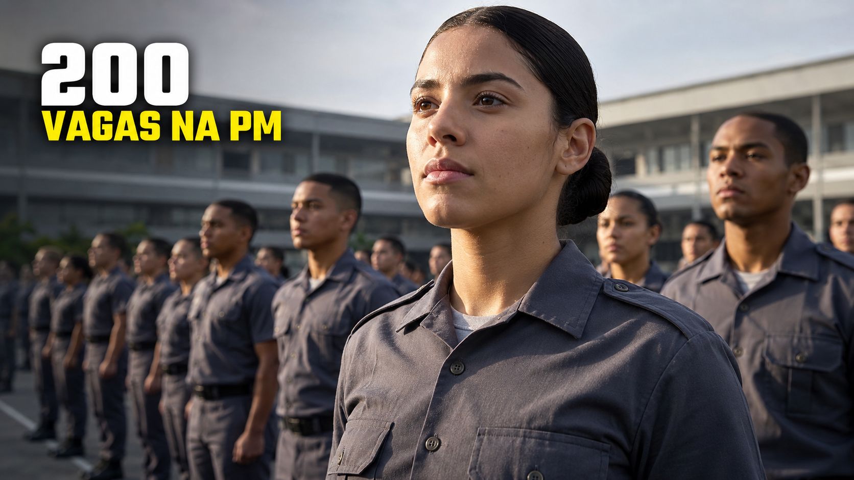 Inscrições para o concurso da PM SP, com 200 vagas para Cadete, encerram-se em 15 de junho - Foto: Click Petróleo e Gás / Reprodução.
